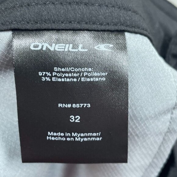 ONeill Hybrid Mens Black Shorts Size 32 Lightweight Casual Design a1110 - Picture 4 of 6